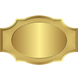 Gold frame vector image