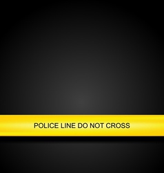 Police line tape background vector image