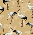 Vintage Japanese and Chinese background vector image