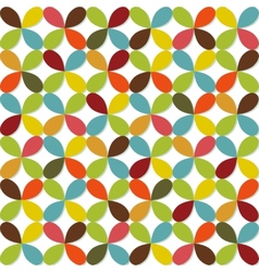 Bright flowers pattern vector image