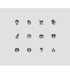 Icons for education and science vector image