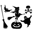 Halloween silhouettes vector image