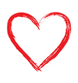 Painted heart vector image
