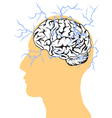 Concept of brain power vector image