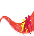 Dancing girls vector image