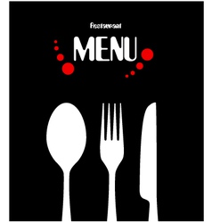 Simple restaurant menu design Simple restaurant menu design vector image