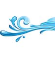 Waves splash vector image