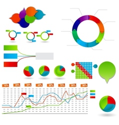 Concept of colorful circular banners vector image