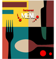 Beauty retro restaurant menu design vector image