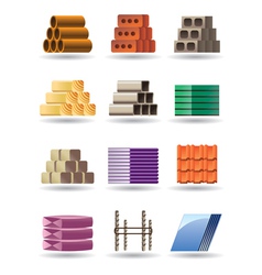 Building and constructions materials vector image