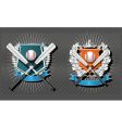 Baseball emblem vector image