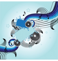 Music background vector image