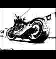 Bike silhouette vector image