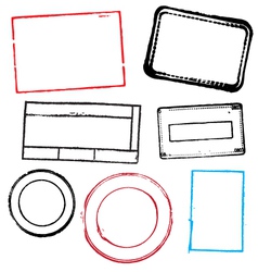 Blank stamps vector image