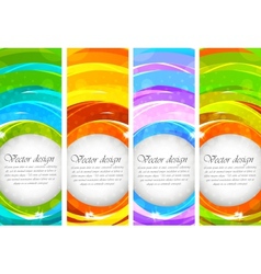 Set of banners vector image
