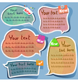 Speech bubbles vector image