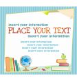 Back to school frame vector image