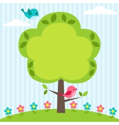 Tree frame vector image