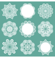 Set of Lace Napkins vector image