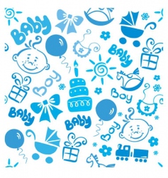 Children texture boy vector image