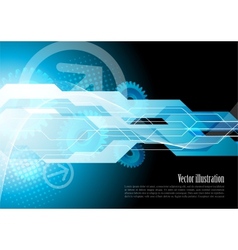 Bright tech background vector image