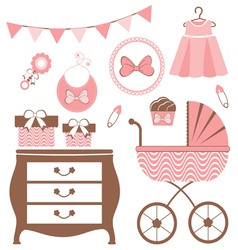 Baby girl is coming vector image