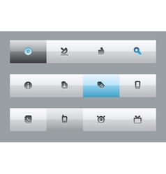 Interface buttons vector image