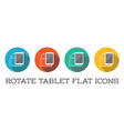 Colorful Rotate Round Flat Smartphone or Cellular Colorful Rotate Round Flat Smartphone or Cellular vector image