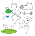 Fitness collection Fitness collection vector image