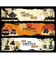 Tea coffee yerba mate banners vector image