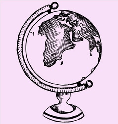 Globe world vector image