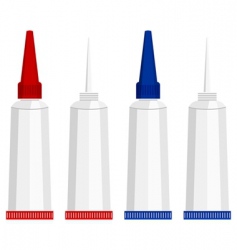 Super glue tubes vector image