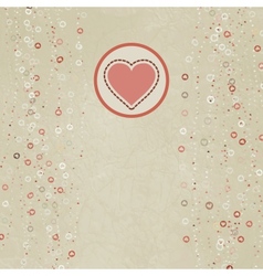 Valentine heart card vector image