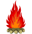 Bonfire isolated for you design vector image