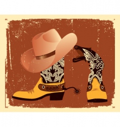 Cowboy poster vector image
