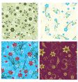 Floral background vector image