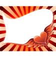 Abstract heart background vector image