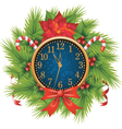 Christmas clocks vector image