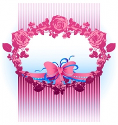 Floral background vector image