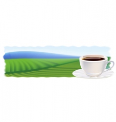 Coffee cup vector image