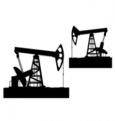 Oilfield vector image