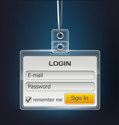 Login vector image