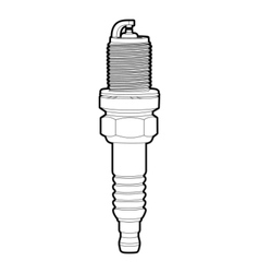 Spark-plug vector image