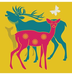 Deers Deers vector image