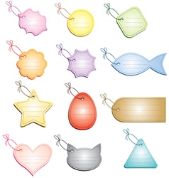 Labels multicolor vector image
