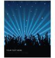 Party audience background vector image