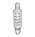 Shock-absorbers vector image