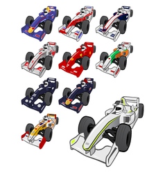 Cartoon formula one vector image