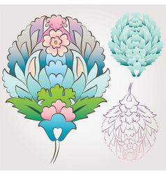 Ottoman Floral Motif vector image