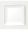 White photo frame vector image